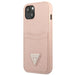 Guess GUHCP13MPSATPP iPhone 13 6.1 ’pink / pink hardcase SaffianoTriangle Logo Cardslot - Cell phone cases
