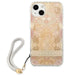 Guess GUHCP13SHFLSD iPhone 13 mini 5.4’’ gold/gold hardcase Flower Strap - Cell phone cases and covers<<<HurtelXML