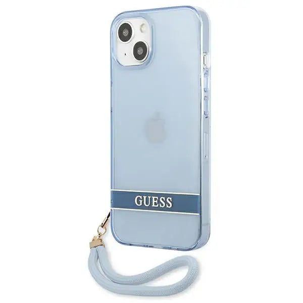 Guess GUHCP13SHTSGSB iPhone 13 mini 5,4 ’blue / blue hardcase Translucent Stap - Cell phone cases and covers<<<HurtelXML