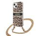 Guess GUHCP13SKBCLE iPhone 13 mini 5.4’’ Leopard hardcase Gold Strap - Cell phone cases and covers<<<HurtelXML