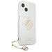 Guess GUHCP13SKS4GGO iPhone 13 mini 5.4’’ Transparent hardcase 4G Gold Charms Collection - Cell phone cases