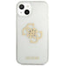 Guess GUHCP13SPCUGL4GTR iPhone 13 mini 5.4’’ transparent hard case Glitter 4G Big Logo - Cell phone cases