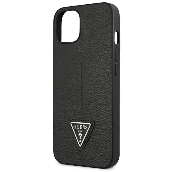 Guess GUHCP13SPSATLK iPhone 13 mini 5,4 ’black / black hardcase SaffianoTriangle Logo - Cell phone cases