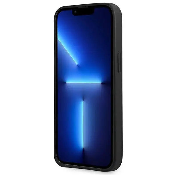 Guess GUHCP13SPSATLK iPhone 13 mini 5,4 ’black / black hardcase SaffianoTriangle Logo - Cell phone cases