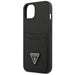 Guess GUHCP13SPSATPK iPhone 13 mini 5,4 ’black / black hardcase SaffianoTriangle Logo Cardslot - Cell phone cases
