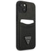 Guess GUHCP13SPSATPK iPhone 13 mini 5,4 ’black / black hardcase SaffianoTriangle Logo Cardslot - Cell phone cases