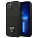 Guess GUHCP13SPSATPK iPhone 13 mini 5,4 ’black / black hardcase SaffianoTriangle Logo Cardslot - Cell phone cases