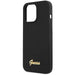 Guess GUHCP13XLSLMGBK iPhone 13 Pro Max 6.7’’ black/black hardcase Silicone Script Gold Logo - Cell phone cases