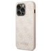 Guess GUHCP14LG4GFPI iPhone 14 Pro 6,1’’ różowy/pink hard case 4G Metal Gold Logo - Cell phone cases