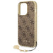 Guess GUHCP14LGF4GBR iPhone 14 Pro 6.1 ’brown / brown hardcase 4G Charms Collection - Cell phone cases