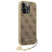 Guess GUHCP14LGF4GBR iPhone 14 Pro 6.1 ’brown / brown hardcase 4G Charms Collection - Cell phone cases