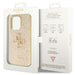 Guess GUHCP14LHG4SGD case for iPhone 14 Pro - gold Glitter Script Big 4G - Cell phone cases and covers<<<HurtelXML