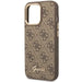 Guess GUHCP14LHG4SHW iPhone 14 Pro 6.1 ’brown / brown hard case 4G Vintage Gold Logo - Cell phone cases