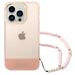 Guess GUHCP14LHGCOHP iPhone 14 Pro 6.1’’ pink/pink hardcase Translucent Pearl Strap - Cell phone cases