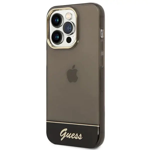 Guess GUHCP14LHGCOK iPhone 14 Pro 6.1 ’black / black hardcase Translucent - Cell phone cases and covers<<<HurtelXML