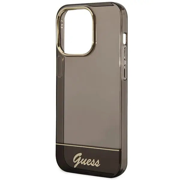 Guess GUHCP14LHGCOK iPhone 14 Pro 6.1 ’black / black hardcase Translucent - Cell phone cases and covers<<<HurtelXML