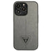 Guess GUHCP14LPSATLG iPhone 14 Pro 6.1 ’silver / silver hardcase SaffianoTriangle Logo - Cell phone cases