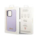 Guess GUHCP14LSLSMU iPhone 14 Pro 6.1’’ purple/purple hard case Silicone Vintage Gold Logo - Cell phone cases