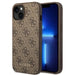 Guess GUHCP14MG4GFBR iPhone 14 Plus 6,7’’ brązowy/brown hard case 4G Metal Gold Logo - Cell phone cases