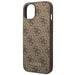 Guess GUHCP14MG4GFBR iPhone 14 Plus 6,7’’ brązowy/brown hard case 4G Metal Gold Logo - Cell phone cases