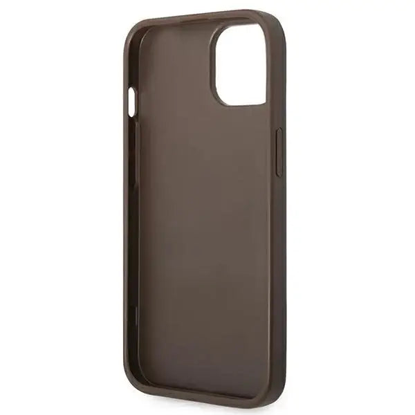 Guess GUHCP14MG4GFBR iPhone 14 Plus 6,7’’ brązowy/brown hard case 4G Metal Gold Logo - Cell phone cases