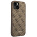 Guess GUHCP14MG4GFBR iPhone 14 Plus 6,7’’ brązowy/brown hard case 4G Metal Gold Logo - Cell phone cases