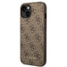 Guess GUHCP14MG4GFBR iPhone 14 Plus 6,7’’ brązowy/brown hard case 4G Metal Gold Logo - Cell phone cases