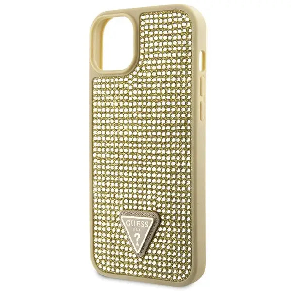 Guess GUHCP14MHDGTPD iPhone 14 Plus 6.7’’ gold/gold hardcase Rhinestone Triangle - Cell phone cases