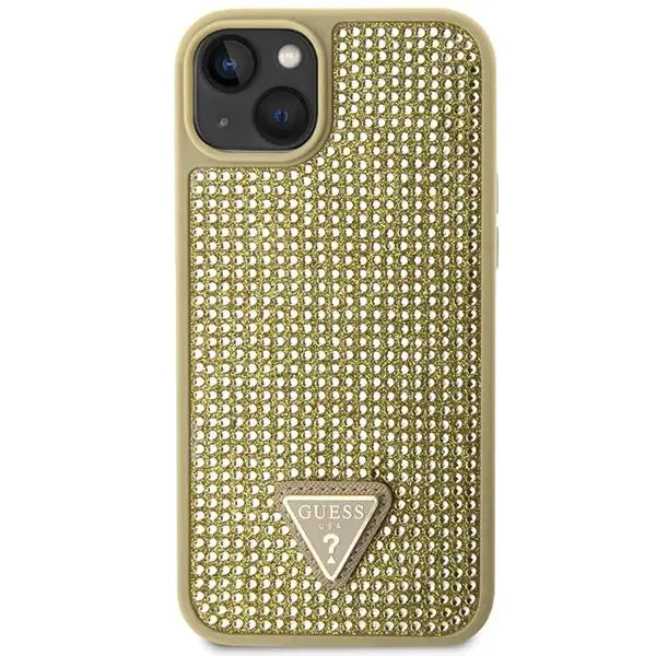 Guess GUHCP14MHDGTPD iPhone 14 Plus 6.7’’ gold/gold hardcase Rhinestone Triangle - Cell phone cases