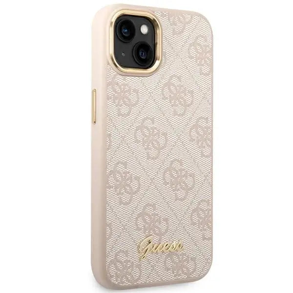 Guess GUHCP14MHG4SHP iPhone 14 Plus 6.7 ’pink / pink hard case 4G Vintage Gold Logo - Cell phone cases