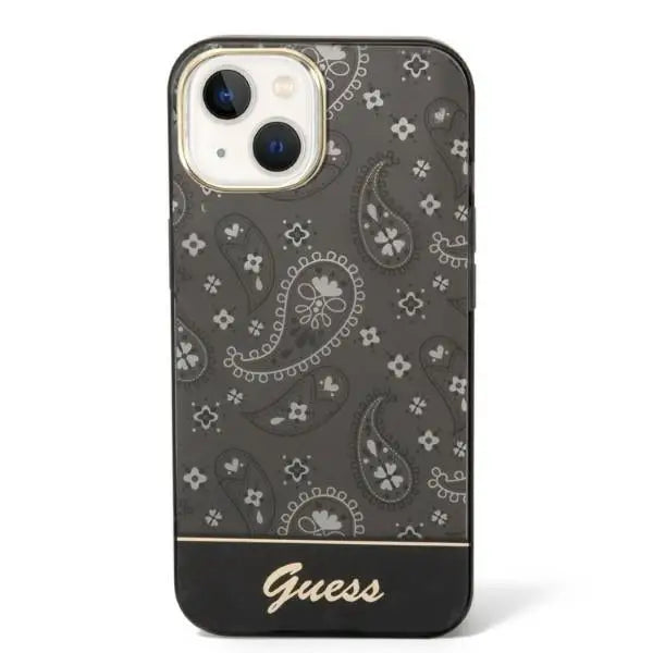 Guess GUHCP14MHGBNHK iPhone 14 Plus 6.7’’ black/black hardcase Bandana Paisley - Cell phone cases and covers<<<HurtelXML