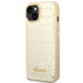 Guess GUHCP14MHGCRHD iPhone 14 Plus 6.7 ’gold / gold hardcase Croco Collection - Cell phone cases and covers<<<HurtelXML
