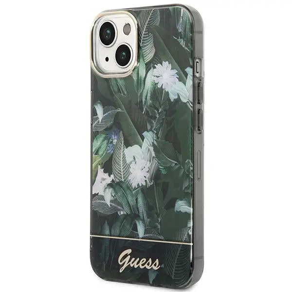 Guess GUHCP14MHGJGHA iPhone 14 Plus 6.7’’ green/green hardcase Jungle Collection - Cell phone cases