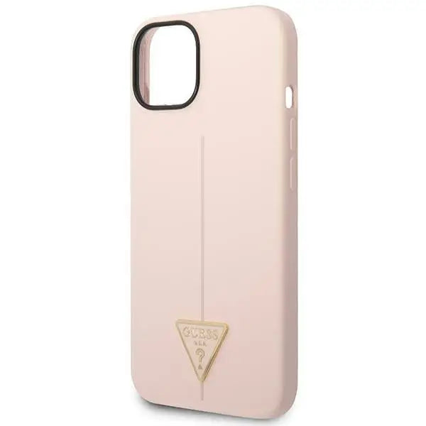 Guess GUHCP14MSLTGP iPhone 14 Plus 6.7’’ pink/pink hardcase Silicone Triangle - Cell phone cases and covers<<<HurtelXML