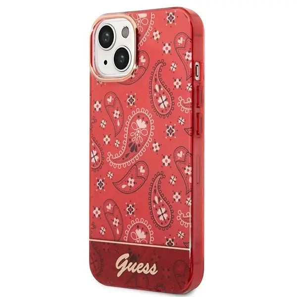 Guess GUHCP14SHGBNHR iPhone 14 6.1’’ red/red hardcase Bandana Paisley - Cell phone cases and covers<<<HurtelXML