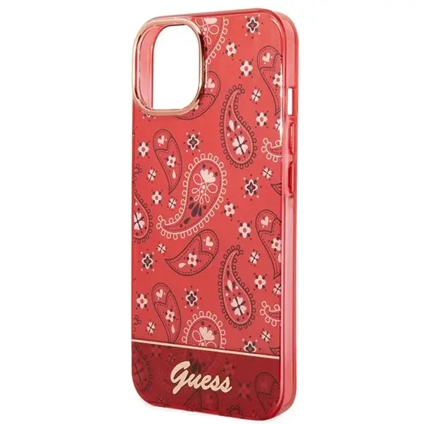 Guess GUHCP14SHGBNHR iPhone 14 6.1’’ red/red hardcase Bandana Paisley - Cell phone cases and covers<<<HurtelXML