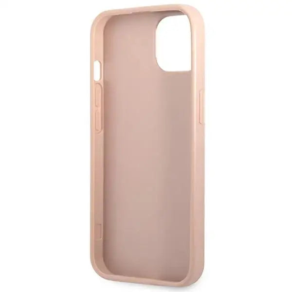 Guess GUHCP14SPSATLP iPhone 14 6.1 ’pink / pink hardcase SaffianoTriangle Logo - Cell phone cases and covers<<<HurtelXML