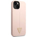 Guess GUHCP14SSLTGP iPhone 14 6.1’’ pink/pink hardcase Silicone Triangle - Cell phone cases and covers<<<HurtelXML