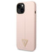 Guess GUHCP14SSLTGP iPhone 14 6.1’’ pink/pink hardcase Silicone Triangle - Cell phone cases and covers<<<HurtelXML
