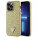 Guess GUHCP14XHDGTPD iPhone 14 Pro Max 6.7’’ gold/gold hardcase Rhinestone Triangle - Cell phone cases