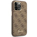 Guess GUHCP14XHG4SHW iPhone 14 Pro Max 6.7’’ brown/brown hard case 4G Vintage Gold Logo - Cell phone cases
