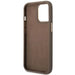 Guess GUHCP14XHG4SHW iPhone 14 Pro Max 6.7’’ brown/brown hard case 4G Vintage Gold Logo - Cell phone cases