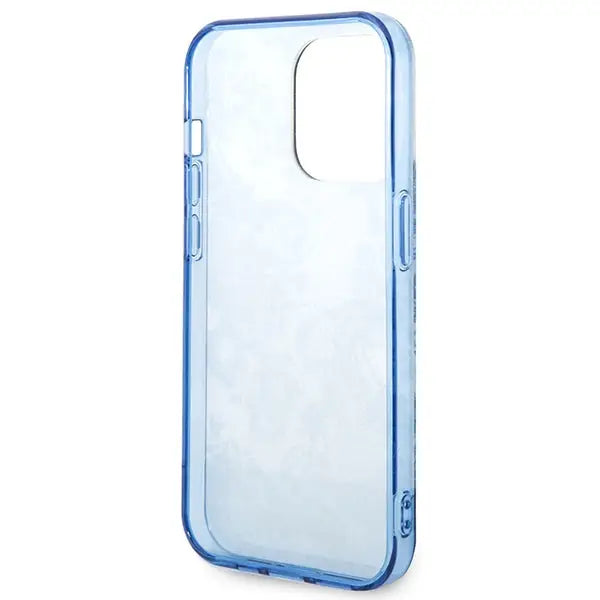 Guess GUHCP14XHGPLHB iPhone 14 Pro Max 6.7’’ blue/blue hardcase Porcelain Collection - Cell phone cases