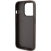 Guess GUHCP15LP4TDPW iPhone 15 Pro 6.1’’ brown/brown hardcase Leather 4G Triangle Strass - Cell phone cases