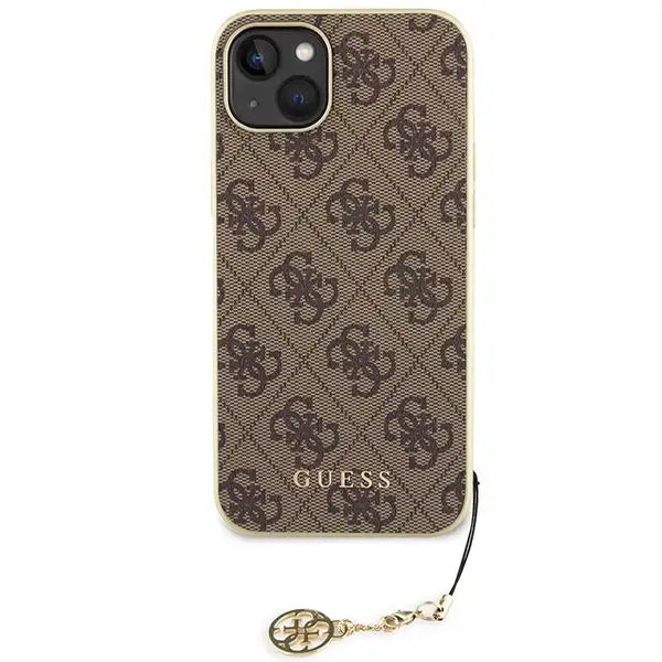 Guess GUHCP15MGF4GBR iPhone 15 Plus 6.7’’ brown/brown hardcase 4G Charms Collection - Cell phone cases