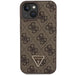 Guess GUHCP15MP4TDSCPW iPhone 15 Plus 6.7’’ brown/brown hardcase Crossbody 4G Metal Logo - Cell phone cases