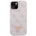 Guess GUHCP15SP4TDSCPP iPhone 15 6.1’’ pink/pink hardcase Crossbody 4G Metal Logo - Cell phone cases