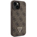 Guess GUHCP15SP4TDSCPW iPhone 15 6.1’’ brown/brown hardcase Crossbody 4G Metal Logo - Cell phone cases