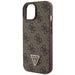 Guess GUHCP15SP4TDSCPW iPhone 15 6.1’’ brown/brown hardcase Crossbody 4G Metal Logo - Cell phone cases