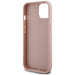 Guess GUHCP15SPCRTHCP iPhone 15 6.1’’ pink/pink hardcase Croco Triangle Metal Logo - Cell phone cases